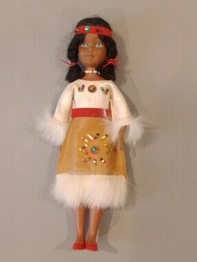 Vintage Native American Girl Doll 1950-1960